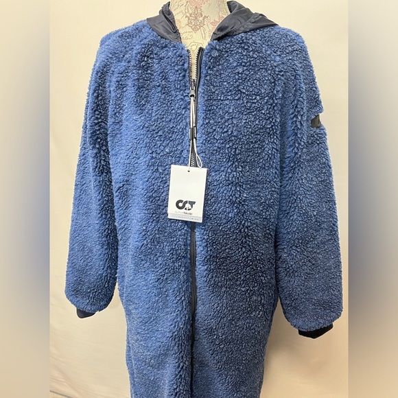 ALPHA TAURI  Blue Sherpa full‎ length zip jacket size S - Picture 3 of 16